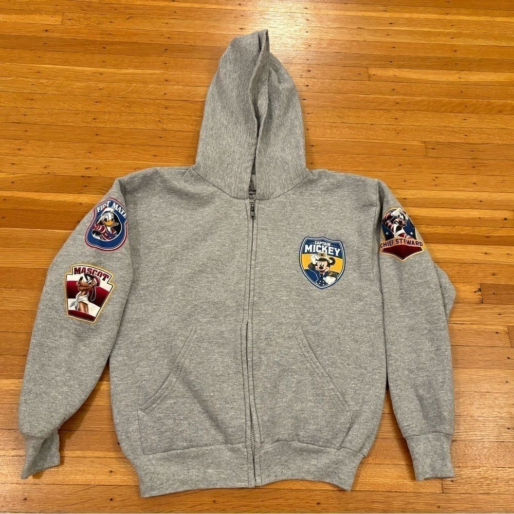 Disney by Hanes Disney Cruiseline grey zip up hoodie